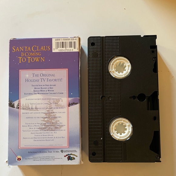 Santa Claus is Coming to Town (VHS, 1993) Christmas VHS MOVIE TV SHOW - Picture 2 of 2